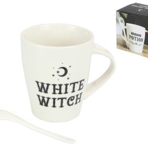 White Witch Mug & Spoon Gift Set