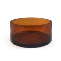Large Candle Bowl - Amber